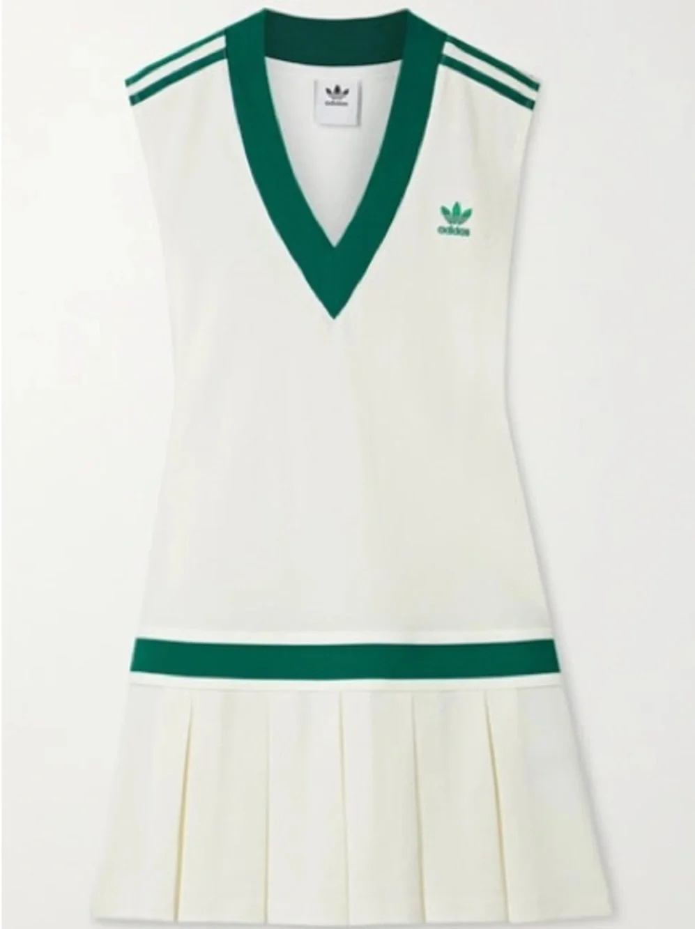 SET of Adidas tennis Luxe Cardigan + Dress off white S/M - Picture 4 of 12